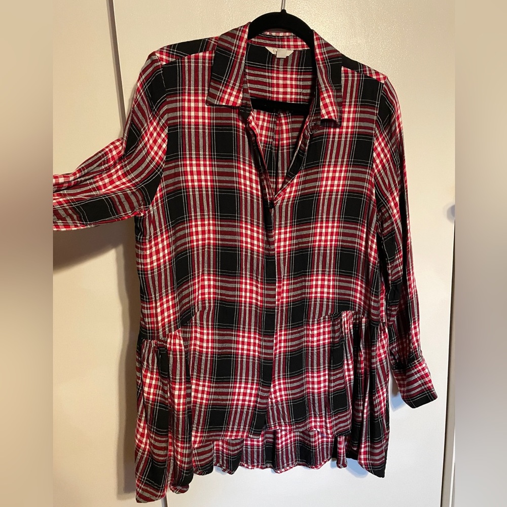 Women’s L, cato plaid tunic